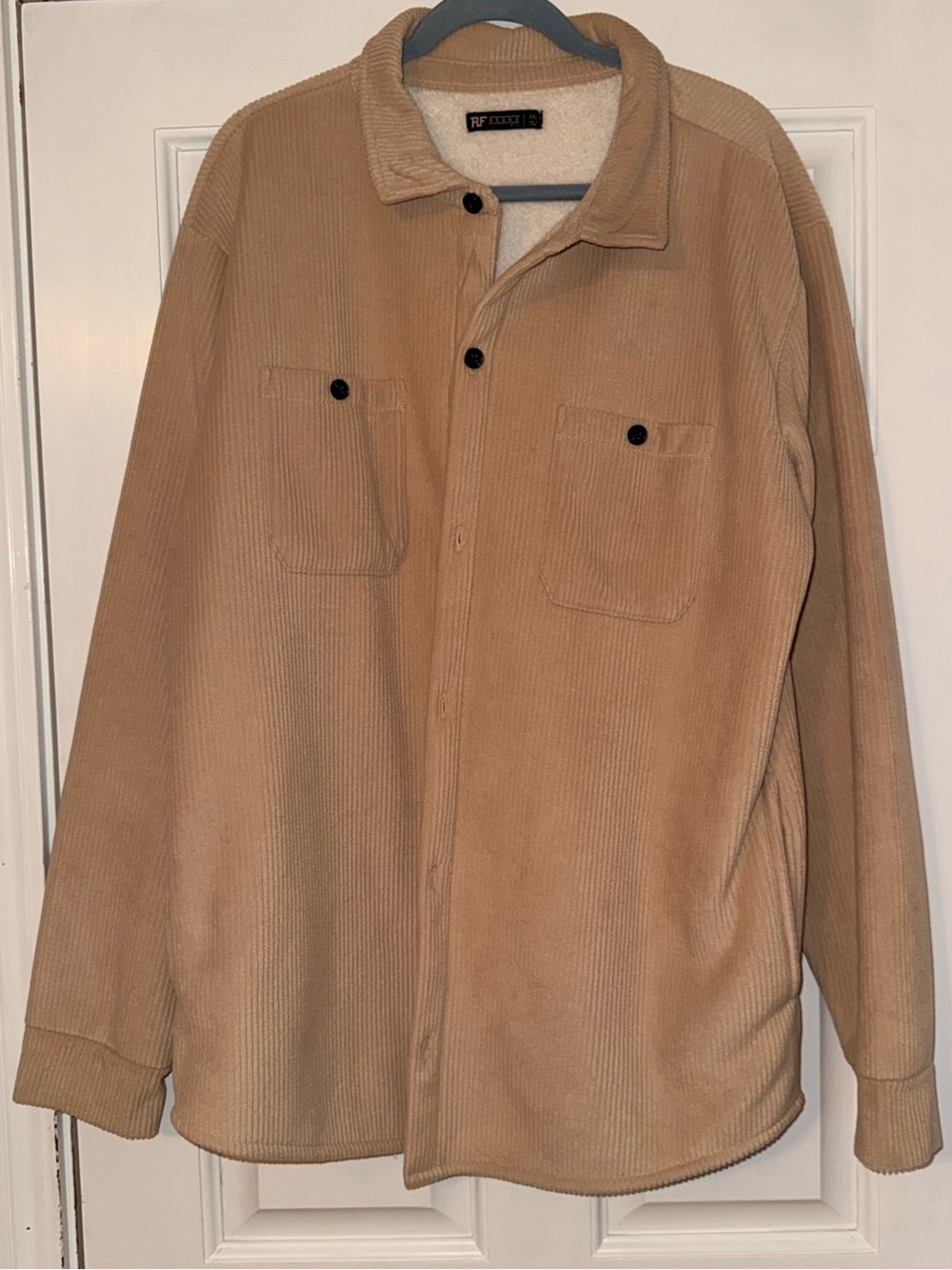 Men’s Tan Corduroy Shirt Jacket